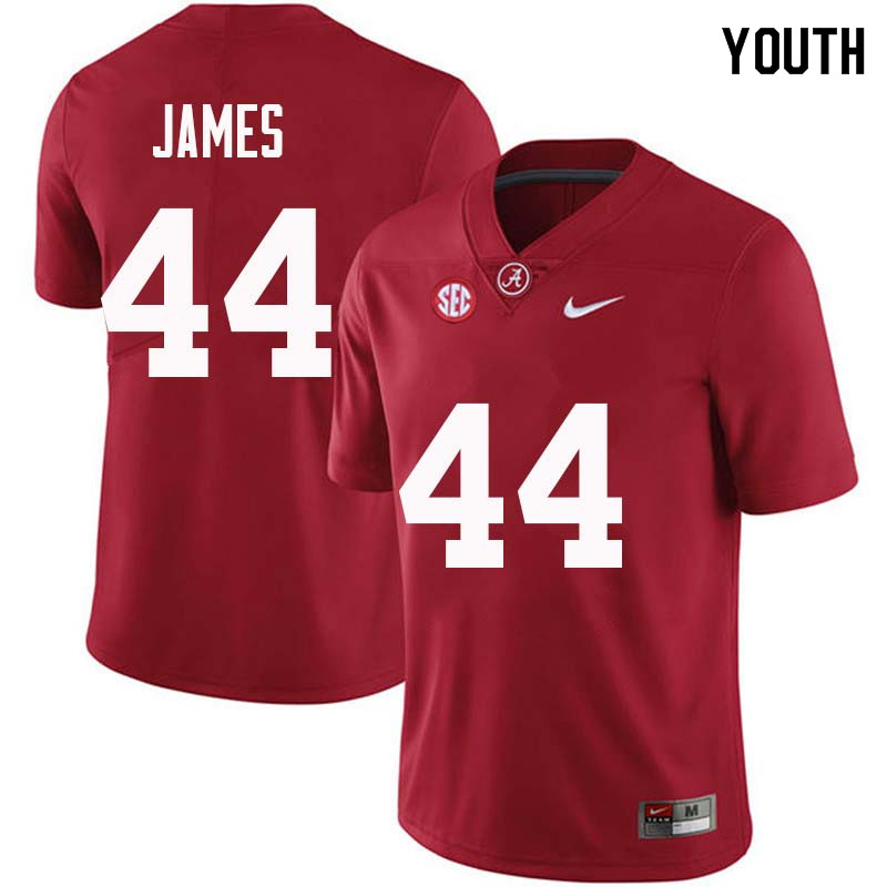 Youth #44 Kedrick James Alabama Crimson Tide College Football Jerseys Sale-Crimson